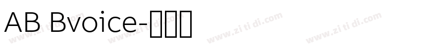 AB Bvoice字体转换 AB Bvoice字体转换